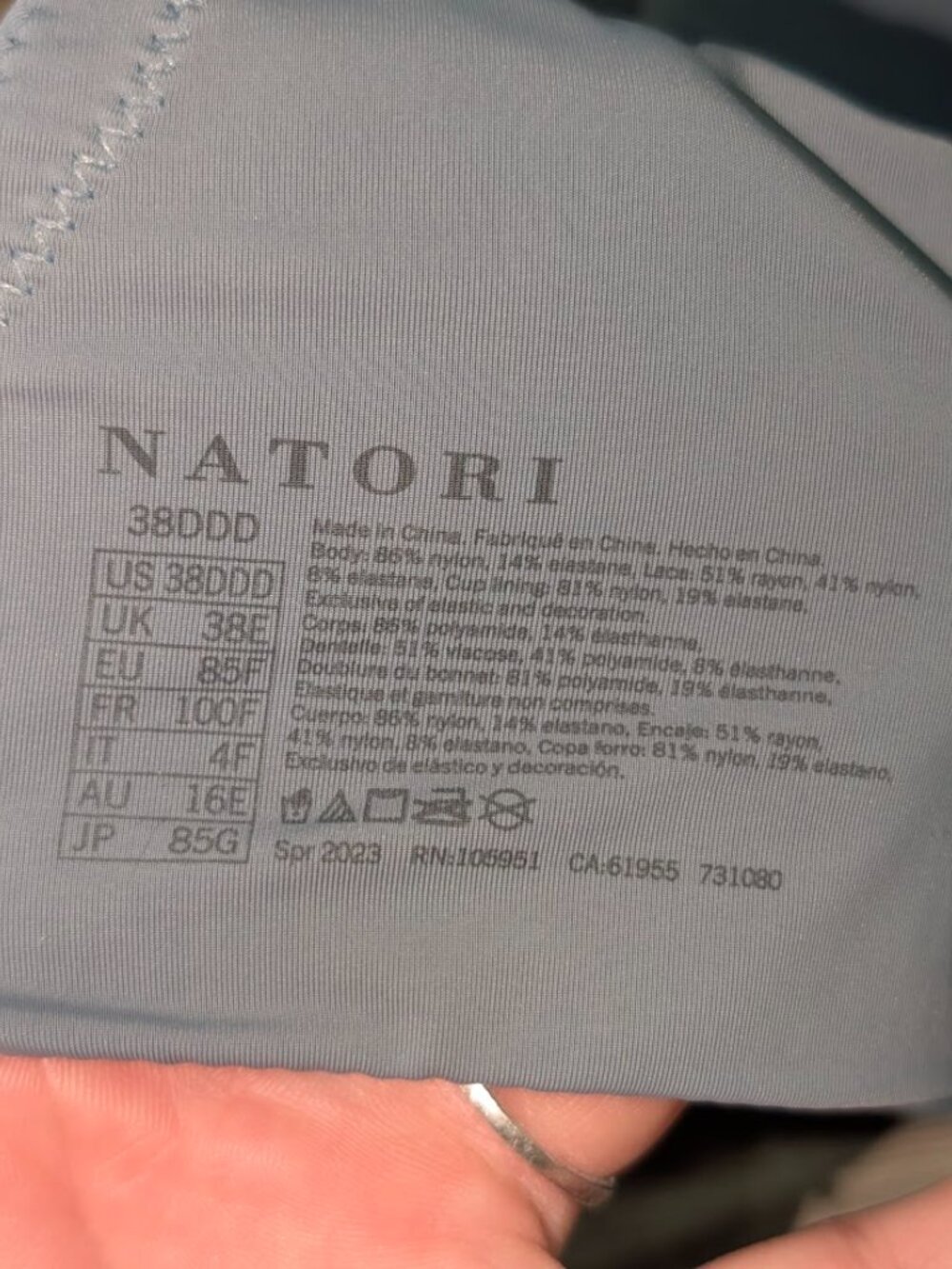 Natori 38DDD/F Pure Luxe Rose Custom Coverage Underwire T-Shirt Bra 731080 - Picture 3 of 4